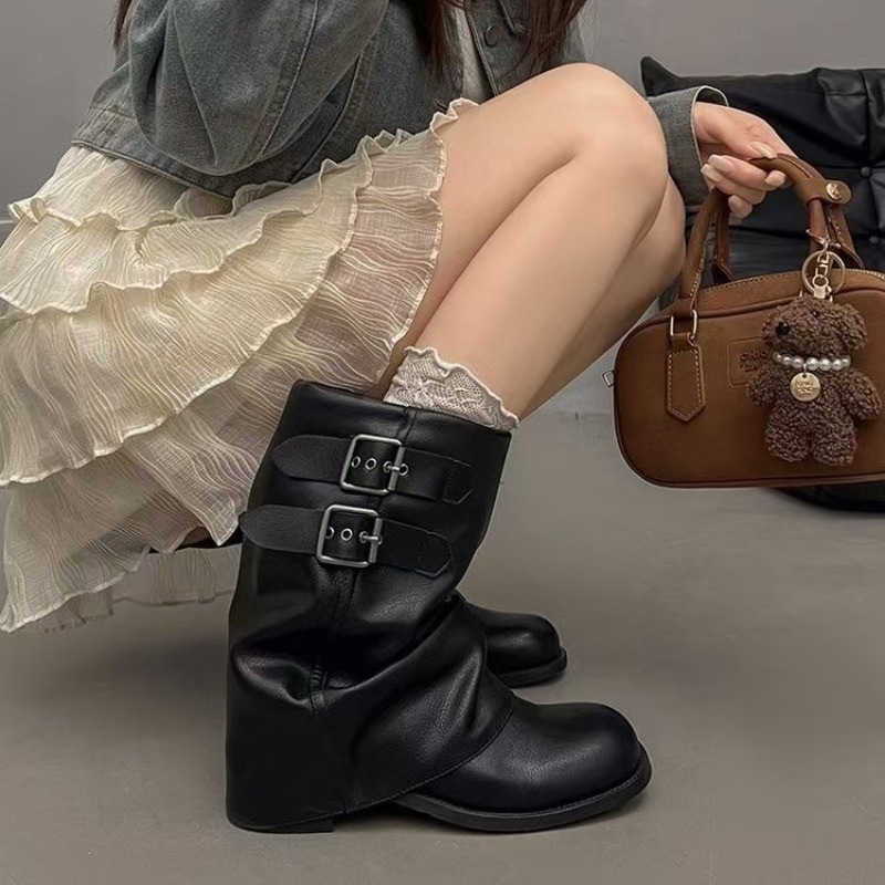 Women Black Slouchy Mid Calf B - Boot Sock Slouchy review and price