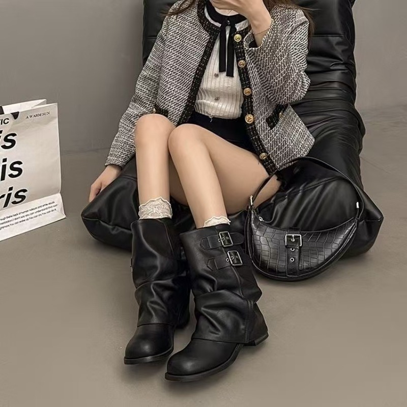 Women Black Slouchy Mid Calf B - Boot Sock Slouchy review and price