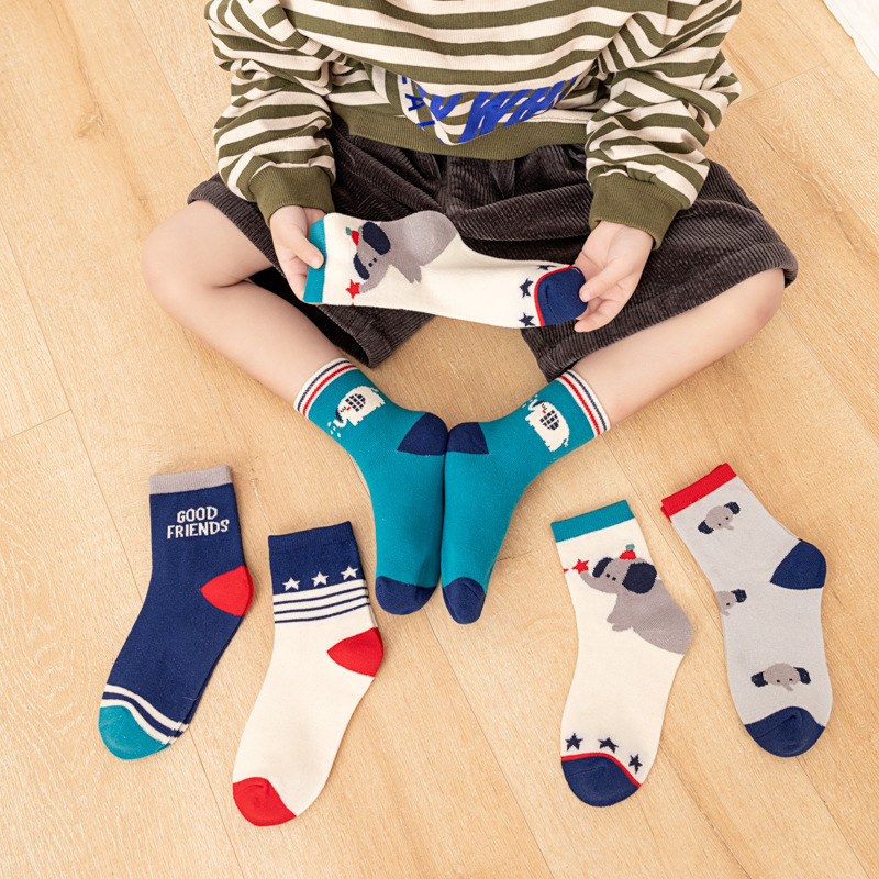 5‑Pack Kids Boys Socks Cartoon - Cotton Crew Sock Pack review and price