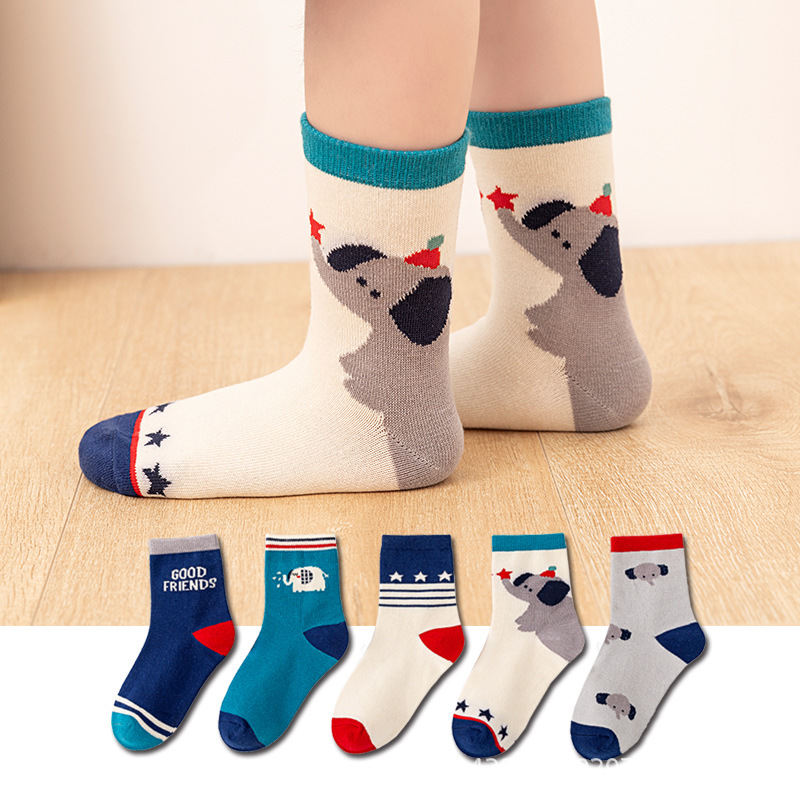5‑Pack Kids Boys Socks Cartoon - Cotton Crew Sock Pack review and price