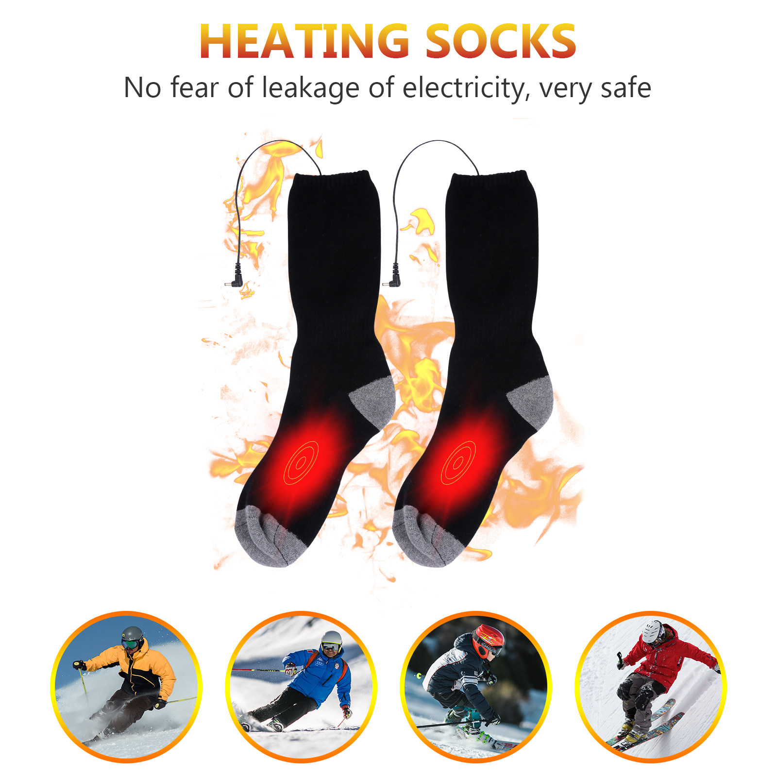 1Set Heating Socks USB Powered - Thermal Sock Winter review and price
