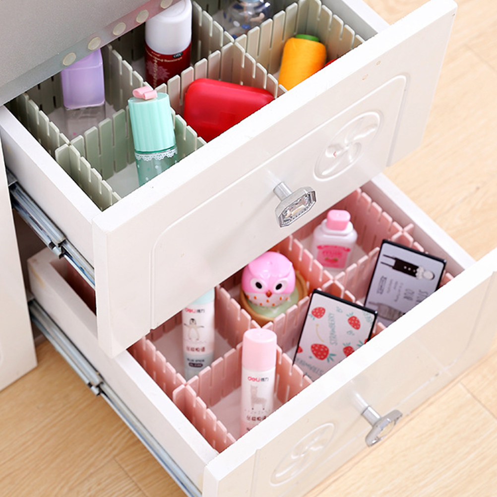 8Pcs Adjustable Drawer Organiz - Sock Organizer Tray review and price