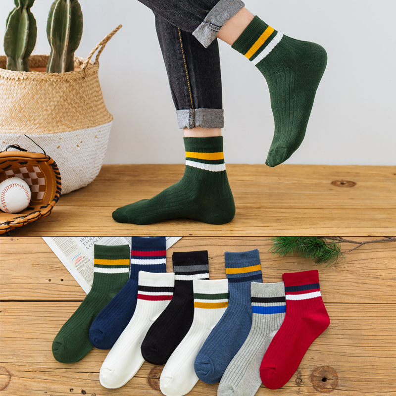 3 Pairs/Pack Cotton Mens Socks - Cotton Crew Sock Pack review and price